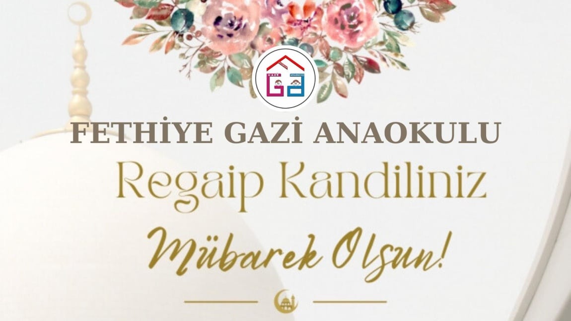 REGAİP KANDİLİNİZ MÜBAREK OLSUN